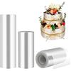 Diealles Shine Torta Collare, 3 PCS Rotolo Acetato per Pasticceria, Riutilizzabile Acetato per Dolci Mousse al Cioccolato Torta Decorare 8cm/10cm/15cm*10m