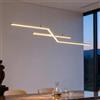 doporro Lampadario LED a Sospensione 105 cm 18W con Altezza Regolabile