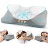 Feagar Cuscino Cervicale Memory Foam Ortopedico Sagomato 66x36cm Grigio