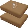 UWOBTN 1/2/4 Piezas Copri Cuscino Divano Esterni Impermeabile, Fodere per Seduta Patio con Cerniera Rimovibili Copriseduta per Interni ed Esterni, Patio, Giardino Mobili in Rattan(A7,65x65x10cm(2pcs))