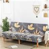 LJQAIZYL Copri Divano Senza Bracciolo Elasticizzato Antigraffio Copridivano Clic Clac 3 2 Posti Senza Braccioli Antiscivolo Lavabile Rimovibile Fodera per Futon Divano Letto Pieghevole (150-190cm,R)