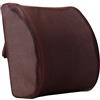 HomDSim Cuscino Lombare in Memory Foam Supporto per la Parte Bassa della Schiena Cuscino Correttore di Postura Sedile Auto Casa Sedia da Ufficio (Marrone)