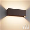 Klighten Applique da Parete Esterno con Lampadina G9 Sostituibile Bronze | Angolo del Fascio Regolabile, Impermeabile IP54, Corpo in Alluminio, Bianco Caldo 3000K Lampada da Parete per Interno/Esterno