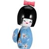 GALPADA Bambola Kokeshi Giapponese in Legno Decorativa e Compatta, Statuetta in Kimono Tradizionale per Decorazioni Casa e Ristorante Stile Giapponese