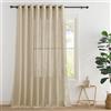 PONY DANCE Tenda Camera da Letto Semitrasparenti Linen Curtain 1 Pezzo