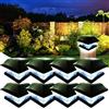 XVZ Lampada solare cappello palo legno, luci solari per esterni, impermeabili, luci solari a LED, decorazione da giardino per giardino, terrazza, recinzione, pali in legno - Nero
