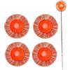 Fyeme tondo, girevole a 360 gradi, con 4 aste rimovibili e testine intercambiabili, multifunzione, in microfibra regolabile con asta telescopica per pavimento auto (B)