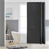 Furlinic Tende Doccia Anti-Muffa Tessuto in Poliestere, Grigio Scuro Tende Doccia Angolare Impermeabile &Lavabile,Tenda Vasca da Bagno con 6 Ganci Tenda doccia 80x180cm.