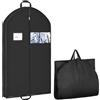Hejo Porta Giacca da Viaggio, 110 × 60 x10 cm Borsa Porta Abiti da Viaggio, Porta Abito Pieghevole, Copriabiti da Armadio con Cerniera, Copriabiti Antipolvere per Cappotti, Giacca, Camicie e Altro