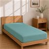 Homebliss Lenzuolo con Angoli Microfibra 90x190+25 - Sottolenzuolo Turchese | Angoli elastici e tasca 25 cm: resta teso senza scivolare, microfibra morbida pronta in lavatrice
