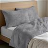 Mahome Set Lenzuola Francese Cotone 100% Puro Italiano Morbido - Completo Letto Francese Lenzuolo Sopra 200x300, Lenzuolo con Angoli Sotto 140x200+h25, 2 Federe 50x80 - Made in Italy