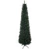 HOMCOM Albero di Natale Slim Alto 180cm con Base Pieghevole 380 Rami Verde