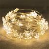 YeahBoom Catena luminosa a forma di stella, 3 m, 30 LED, funzionamento a batteria