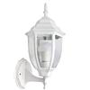 TEKHOME Lanterna da Muro per Esterno E27 IP55 - Lampada da Parete in Alluminio e Vetro, Stile Classico per Giardino, Balcone o Ingresso (Disponibile in 4 Colori) ES09 (BIANCO)