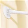 GOUZIBHD Asta per Tende,Asta per Tenda Antiscivolo,Asta di Estensione Rotonda per Parete Angolata, Supporto per Flangia Girevole 180° per Appendere Vestiti per Guardaroba Bagno(Size:70-120cm,Color:c)