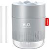 Vintoney Umidificatore Mini 500ml,umidificatore ambiente Bambini,Nebbia Fredda Super silenzioso con Luce Notturna Spegnimento Automatico Umidificatore Ricarica USB 2 Filtri,per Camera da letto Casa Ufficio