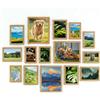 twirush Set di 15 cornici portafoto in diverse misure, 10 x 15,13 x 18, 20 x 25 cm, per decorazione da parete e tavolo, per soggiorno, ufficio, casa