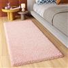 TAPISO Essence Tappeto Passatoia Peloso Tappeto Salotto Moderno Rosa Chiaro Soggiorno Ingresso Corridoio Sala Shaggy Pelo Lungo 120 x 200 cm