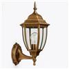 TEKHOME Lanterna da Muro per Esterno E27 IP55 - Lampada da Parete in Alluminio e Vetro, Stile Classico per Giardino, Balcone o Ingresso (Disponibile in 4 Colori) ES09 (BRONZO)