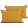 Cieffepi Home Collections Federa Copricuscino MULTICOLOR (Set 2 Federe 30x50 cm, Giallo Scuro)
