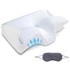 Generico Cuscino Anti Apnea Notturna, Cuscino Per Apnee Notturne, Cuscino Cervicale Ergonomico In Memory Foam, Per Apnea Notturna, Butterfly Support Pillow (Bianco)