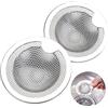KOSHIFU 2 Pezzi Filtro Lavello Cucina Sink Strainer in Acciaio Inox Filtri di Scarico Filtro per Lavandino Lavelli da Cucina Vasca da Bagno Filtro Capelli Doccia ∅10cm Universale