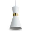 B·LED BARCELONA LED BARCELONA LED Lampada a sospensione nordica Marlon E27 bianco oro metallo alluminio design moderno minimalista illuminazione interno soggiorno sala da pranzo cucina camera lampadario soffitto elegante