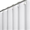 BTTN Tenda Doccia Bianca 180x200 cm, Tessuto in Lino Premium Antimuffa e Lavabile con 12 Ganci, Lusso Moderno Idrorepellente con Orlo Ponderato in Poliestere per un Bagno Elegante
