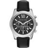 Michael Kors Lexington MK9256 - Orologio da uomo in acciaio inox, 45 mm, colore: argento