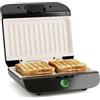 Nilson Life Tostapane Grill per panini e sandwich, capacità per 2 panini, rivestimento antiaderente, piastra fissa, NSM800FX, 800 W, cavo 80 cm, acciaio inox