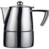 ILSA Caffettiera Espresso Slancio, Induzione, Satinata, Acciaio Inox 18/10, Tazza 1, cl 10