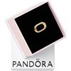 PANDORA ME Link rettangolare apribile in argento sterling con lega metallica placcata oro, compatibile con i bracciali ME, 763033C00