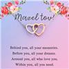 FEELMEM Bat Mitzvah Regali per ragazze Mazel Tov Congratulazioni Collana dietro di te Tutti i tuoi ricordi Amore Cuore Gioielli Buona fortuna Regalo