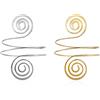 JDIEOQA 2 braccialetti da braccio per ragazze e donne, regolabili, in oro e argento, bracciale rigido punk stile minimalista, bracciali aperti