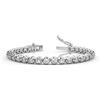 BFD Bracciali da tennis da 1,55 ct da donna in oro bianco 9 k - Gioielli rotondi naturali con marchio brillante, Diamante, diamante