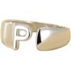 Generic Anelli Argento Donna Anello Iniziale In Argento Regolabile Per Donna E Uomo,Con Sigillo A Forma Di Lettera Dell'Alfabeto Az,Personalizzato,Inciso,Per Promessa Di Matrimonio,Con Scatola Regalo.