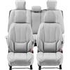 VEVOR Coprisedili Universali Auto Sedili 13 Pezzi Set Completo Sedili Anteriori Posteriori, Coprisedili in Ecopelle, Completamente Chiuso, Poggiatesta Staccabile, Airbag, per Auto SUV Camion, Grigio
