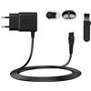 SEASJHBAY Alimentatore di rete da 5 V per rasoio Philips OneBlade QP2824 QP2834 QP2724 QP2734 QP2720 QP4631 MG7950 MG7930 MG9525 MG5950 MG5910, adattatore di ricambio compatibile con Philips Norelco