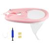 AolKee Lavatesta portatile, Lavatesta per disabili, lavatesta gonfiabile, washes hair for sink, Bacino gonfiabile per lavare i capelli per lavare i capelli, per anziani, disabili, incinte rosa