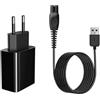 TL-JIYPU 5 V - Caricabatterie da rasoio per Philips OneBlade QP2724 QP2834 QP1924 MG5910 MG7910 S7887 S5880 PQ888 PQ889 con cavo di ricarica USB