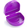 ARGOMAX Presa per parentesi graffe, scatola Dento Box per binari (anche per guida di montaggio), 1 scatola KFO (viola).