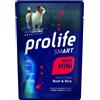 PROLIFE DOG SMART MINI MANZO & RISO 100 GR.