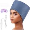 Totofac Cappello termico per trattamenti di profondità, cuffia a vapore per maschere per capelli, Haardampfer, cuffia riscaldante con 2 modalità di temperatura per spa, salone, casa