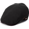 Comhats Waterproof Mens Flat cap for UK Rainy Day - Designer's Newsboy Baker Boy Style Peaked Rain cap for Golf & Fishing Shooting Walking Hunting