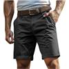 Generico Pantaloncini Uomo Bermuda Uomo Estivi Cargo Shorts con Tasche Laterali Pantaloni Corti Slim Fit Multi Tasche Tasconati Pantaloni Leggeri Sportivi S-4XL