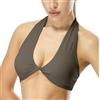 icyzone Reggiseni sportivi da donna, imbottiti, schiena scoperta, torsione anteriore, per allenamento, yoga, basso impatto