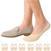 AAFGVC Vessa Invisible Socks 6 Pairs in Cotton Non-Slip 6-12 | Set da 6 Paia Invisibili in Cotone, Taglio Basso per Scarpe Casual e Basse