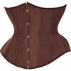 SZIVYSHI Corsetto Sottoseno Cintura | 14 Stecche in Acciaio a Spirale, 5 Ganci, Waspie Cincher Shapewear per Halloween, Travestimenti, Steampunk Gotico