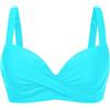 Aqua Eve Top Bikini con Ferretto da Donna con Top da Bagno Imbottito | Design frontale a torsione, cinghie larghe regolabili, coppe non rimovibili per sollevamento fisso, fodera completa