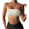 FIGKICKSEN Reggiseno a fascia da donna senza spalline, senza cuciture, reggiseno imbottito antiscivolo, reggiseno push-up senza fili